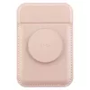 UNIQ Flixa Magnetinė Kortelių Piniginė su Pėdėle Blush Pink MagSafe