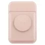 UNIQ Flixa Magnetinė Kortelių Piniginė su Pėdėle Blush Pink MagSafe