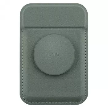UNIQ Flixa Magnetinė Kortelių Palaikymo Dėklas su Pėda Lichen Green MagSafe