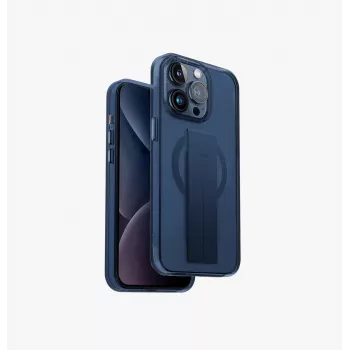 UNIQ Heldro Mag Dėklas, skirtas iPhone 15 Pro Max 6.7 colio, MagClick įkrovimas, Ultramarine Deep Blue
