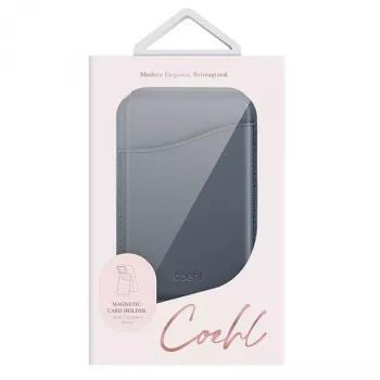 UNIQ Coehl Esme Magnetinė piniginė su veidrodėliu ir stovu, skirta Apple iPhone 15 Pro Max, Safyro mėlyna