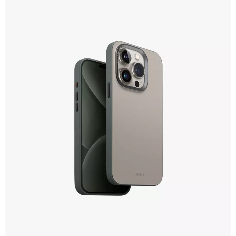 UNIQ Lyden DS MagClick Dėklas su Įkrovimu, Skirtas iPhone 15 Pro 6,1 colio, Išplauta Mėlyna-Juoda