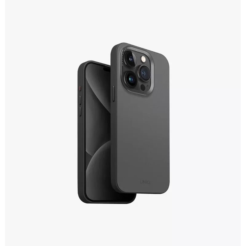 UNIQ Lyden DS MagClick Dėklas su Įkrovimu, Skirtas iPhone 15 Pro 6,1 colio, Išplauta Mėlyna-Juoda