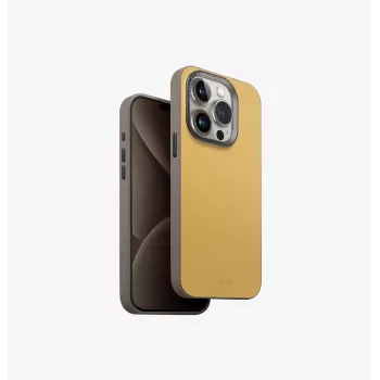UNIQ Lyden DS MagClick Įkrovimo Dėklas, skirtas Apple iPhone 15 Pro 6.1 colio, Anglies Pilkai-Juodas