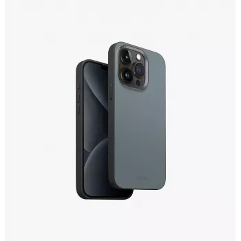 UNIQ Lyden DS Magclick apsauginis dėklas su MagSafe, skirtas Apple iPhone 15 Pro Max 6,7 colio, dramblio kaulo / kerpių žalia