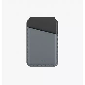 UNIQ Lyden DS Magnetinė piniginė su telefono stovu RFID Canary Yellow / Flint Grey