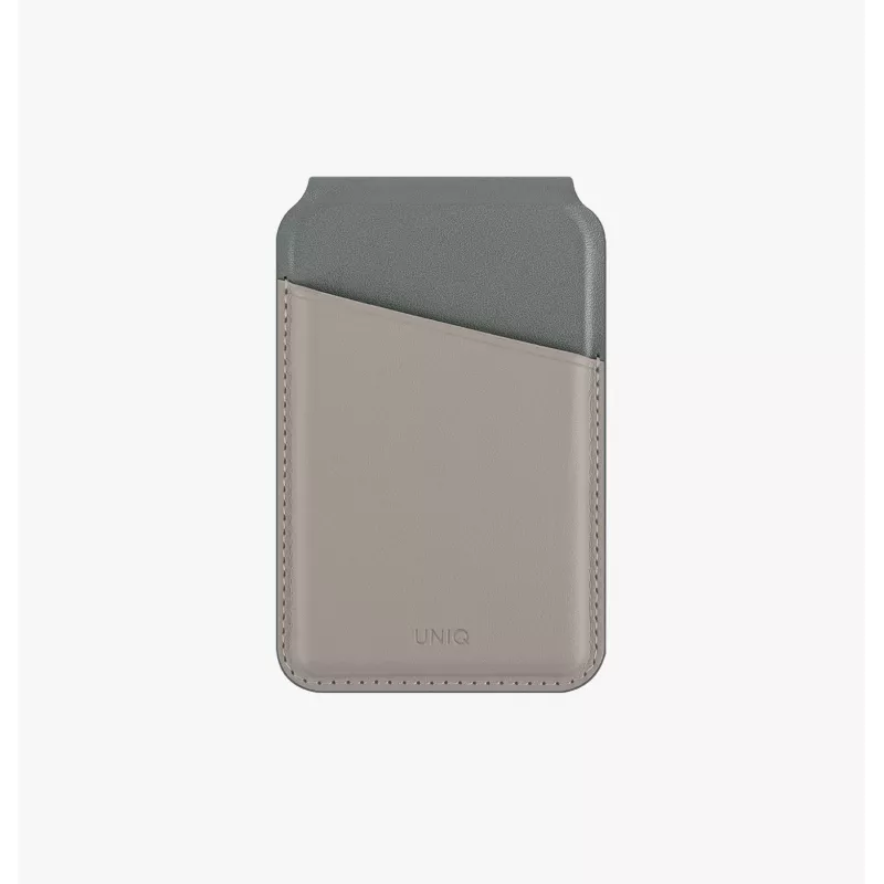 UNIQ Lyden DS Magnetinė Piniginė su Stovu ir RFID Apsauga, skirta MagSafe, Anglies Pilkai Juoda
