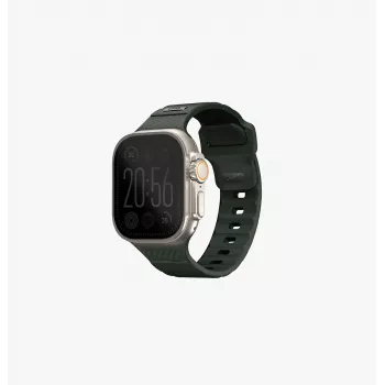 UNIQ Stride Apple Watch Strap 42/44/45/49mm FKM Rubber Moss Green