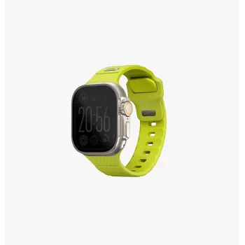 UNIQ Stride Apple Watch Series 1/2/3/4/5/6/7/8/9/SE/SE2/SE3/Ultra/Ultra 2/Ultra 3 42/44/45/49mm FKM Rubber Strap Lime Green