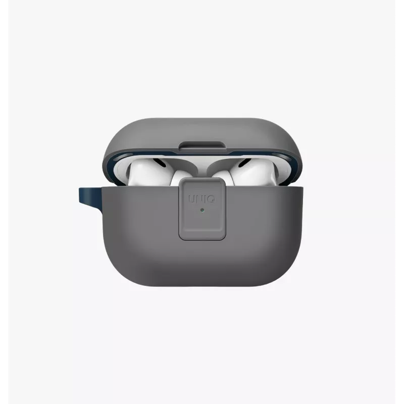 UNIQ Clyde Lock Case AirPods Pro 2 (2022/2023) - Anglies Pilka / Tamsiai Pilka