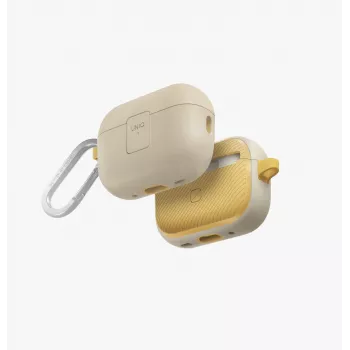 UNIQ Clyde Lock Case for AirPods Pro 2 (2022/2023) - Ivory/Canary Yellow