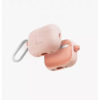 UNIQ Clyde Lock Case, skirtas AirPods Pro 2 (2022/2023) - Šviesiai rožinė / Kreminė rožinė
