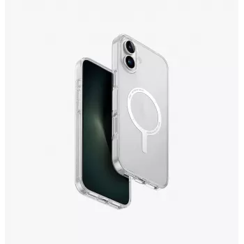 UNIQ Clario Dėklas iPhone 16 Plus 6,7 colio Magclick Įkrovimui Skaidrus