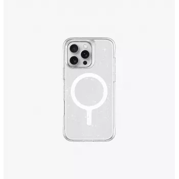 UNIQ LifePro Xtreme Magclick Dėklas su Įkrovimu iPhone 16 Pro 6,3 colio Skaidrus Blizgučiai