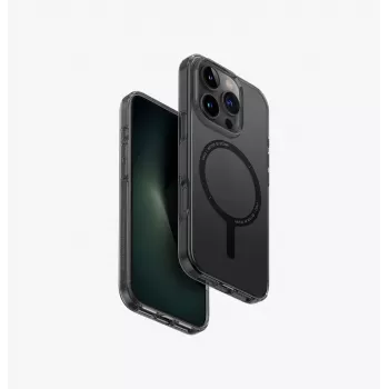 UNIQ Clario Case for iPhone 16 Pro 6.3 inch Magclick Charging Smoke