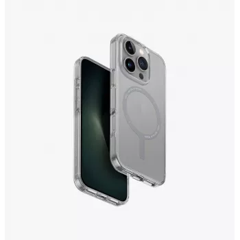 UNIQ Clario Case for iPhone 16 Pro 6.3 inch Magclick Charging Smoke