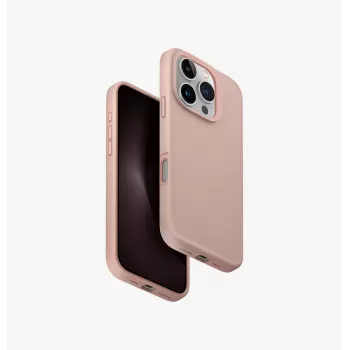 UNIQ Lino Hue iPhone 16 Pro 6.3 inch Magclick Charging Case Blush Pink