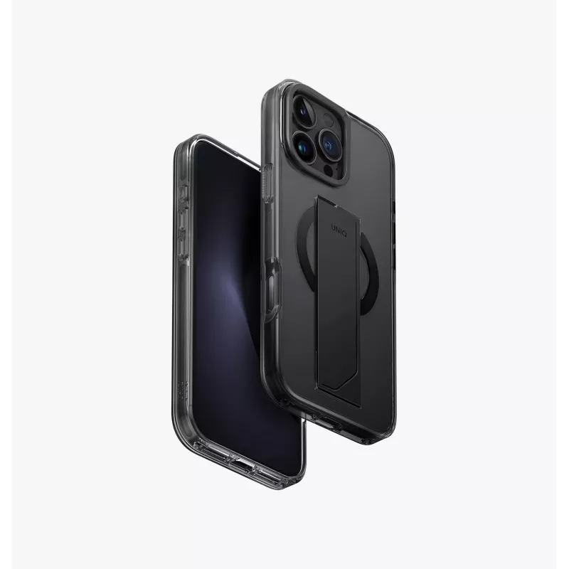 UNIQ Heldro Max Dėklas iPhone 16 Pro Max 6,9 col. MagClick Įkrovimas Skaidrus Peršviečiamas
