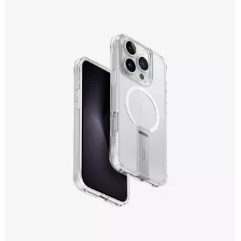 UNIQ Eleva su Vertica Stovu Dėklas, skirtas Apple iPhone 16 Pro 6.3 colio, Skaidrus