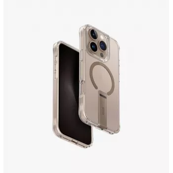 UNIQ Eleva su Vertica Stovu Dėklas, skirtas Apple iPhone 16 Pro 6.3 colio, Skaidrus