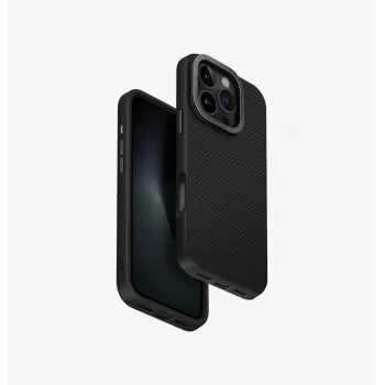 UNIQ Keva Max Magclick Charging Case, iPhone 16 Pro 6,3 colio, juoda anglis