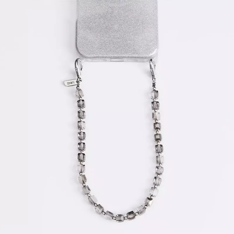 UNIQ Coehl Candy Gem Handstrap Silver Sparkling - Universal Phone Wrist Strap