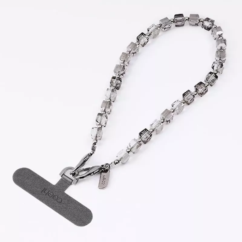 UNIQ Coehl Candy Gem Handstrap Silver Sparkling - Universal Phone Wrist Strap