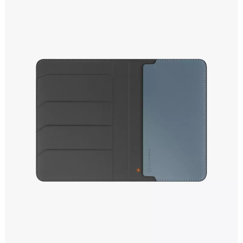 UNIQ Belmont Passport Holder su Apple Find My ir RFID blokavimu, Caramel Beige