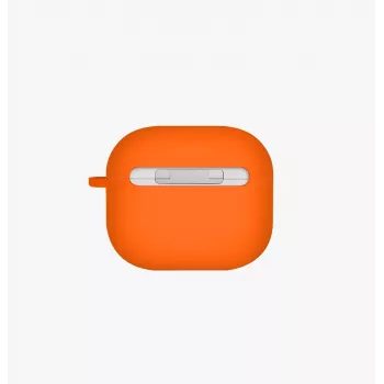 UNIQ Nexo Case for AirPods 4 with Ear Hooks Silicone Volt Orange