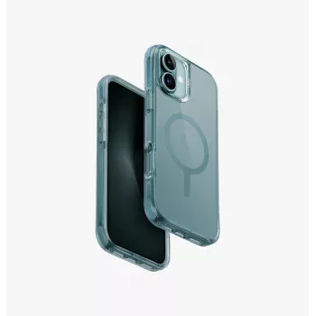 UNIQ Combat Case, skirta iPhone 16 Plus 6,7 colio, MagClick įkrovimas, žalsvai mėlyna