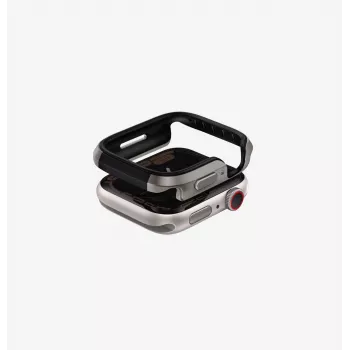 UNIQ Valencia Apple Watch Series 4/5/6/SE 44mm Bumper Case Titanium Silver