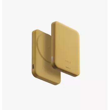 UNIQ Lyden Lexa Magnetic Power Bank 5000mAh PD USB-C MagSafe Geltona
