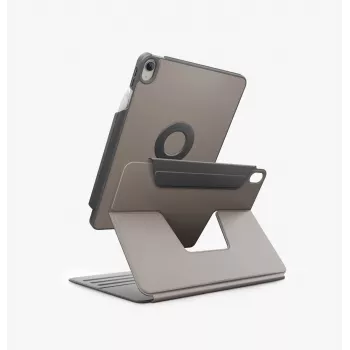 UNIQ Rovus Snapmount Magnetic 360 Rotating Detachable Case for iPad 11 A16 (2025) / iPad 10.9 10th Gen (2022) Grey