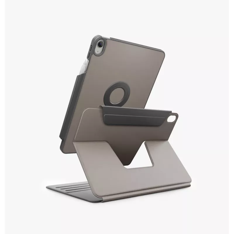 UNIQ Rovus Snapmount Magnetic 360 Rotating Detachable Case for iPad 11 A16 (2025) / iPad 10.9 10th Gen (2022) Grey