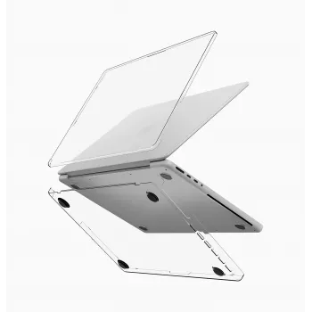 UNIQ Vero Hard Shell Case for MacBook Pro 14-inch (M1 2021, M2 2023, M3 2023, M4 2024, M5 2025/2026) - Transparentus