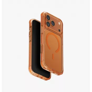 UNIQ Combat Case, skirta iPhone 17 Pro Max, su MagClick įkrovimu, oranžinė