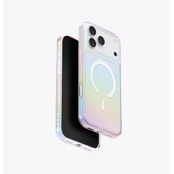 UNIQ Iridescia Dėklas Apple iPhone 17 Pro Max Magclick Įkrovimas Holo Kvarcas