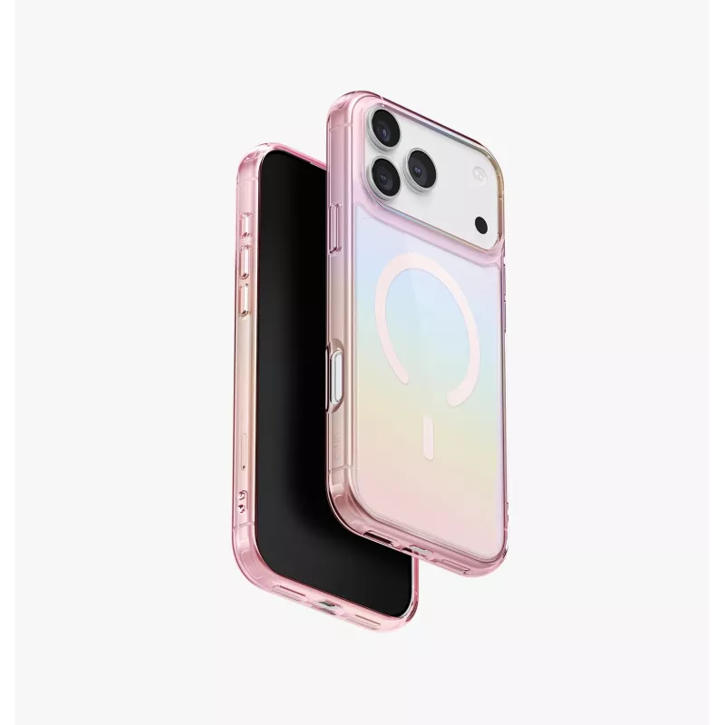 UNIQ Iridescia dėklas, skirtas Apple iPhone 17 Pro Max, su Magclick įkrovimu, Midnight Quartz