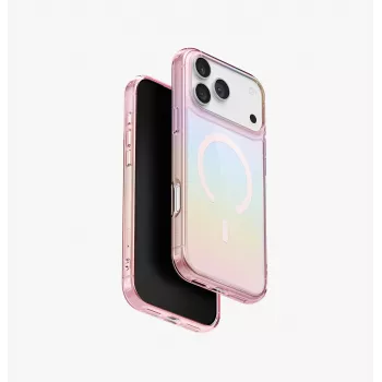 UNIQ Iridescia Dėklas, skirtas Apple iPhone 17 Pro Max, su MagClick įkrovimu, Pink Prism
