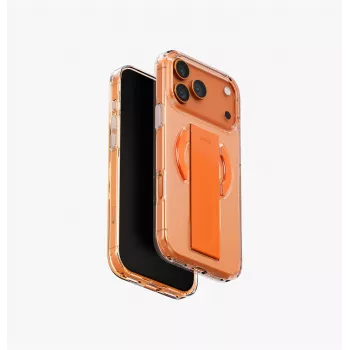 UNIQ Heldro Air Dėklas iPhone 17 Pro Max MagClick Įkrovimas Oranžinis