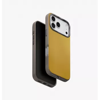 UNIQ Lyden DS Dėklas iPhone 17 Pro MagClick Įkrovimui Geltonai-Pilkas