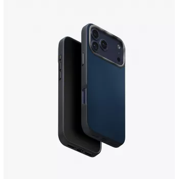 UNIQ Lyden DS Dėklas, skirtas iPhone 17 Pro Max, MagClick įkrovimui, Oranžinė/Pilka