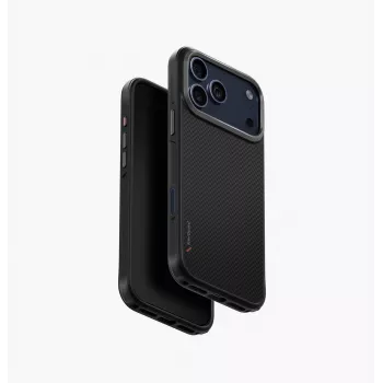 UNIQ Keva Dėklas, skirtas iPhone 17 Pro Max, MagClick Įkrovimas, Juodas