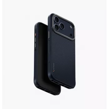 UNIQ Keva Dėklas, skirtas iPhone 17 Pro Max, MagClick Įkrovimas, Juodas