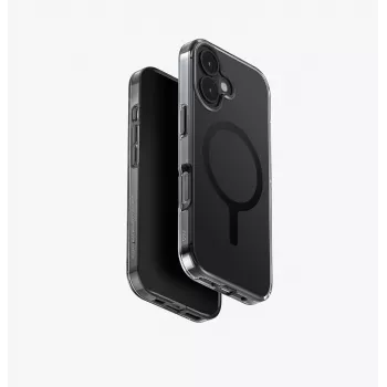 UNIQ Clario Dėklas, skirtas iPhone 15 Pro Max, MagClick Įkrovimas, Juodas