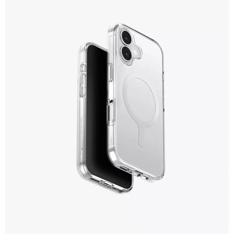 UNIQ Clario Dėklas, skirtas iPhone 15 Pro Max, MagClick Įkrovimas, Juodas