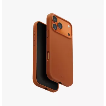 UNIQ Lino MagClick Dėklas su Įkrovimu, Skirtas iPhone 15 Pro Max, Skystas Silikonas, Oranžinė