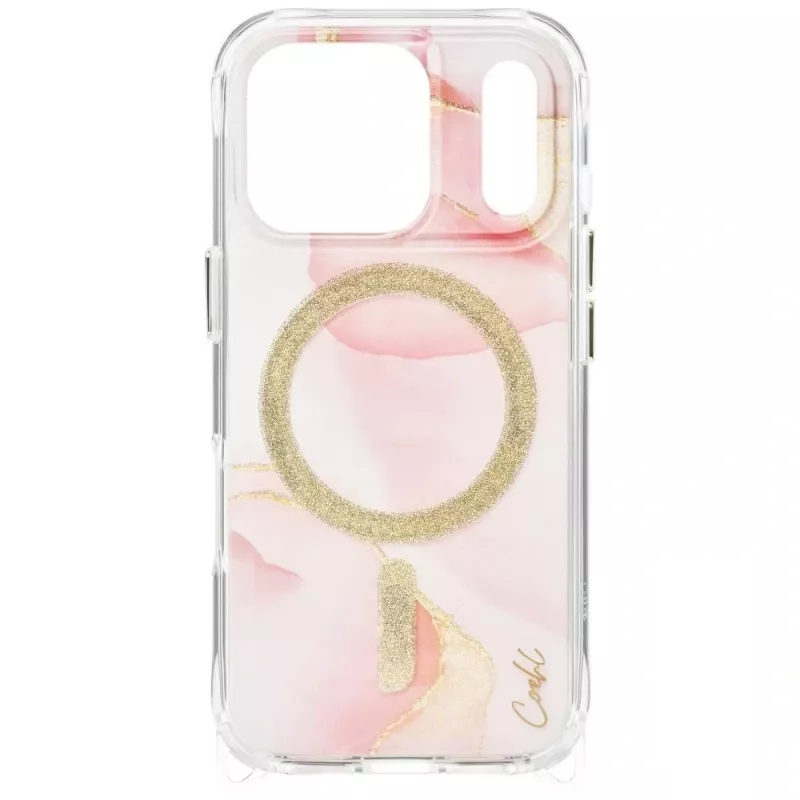 UNIQ Coehl Aeris dėklas iPhone 17 Pro, palaiko magnetinį įkrovimą, rožinis