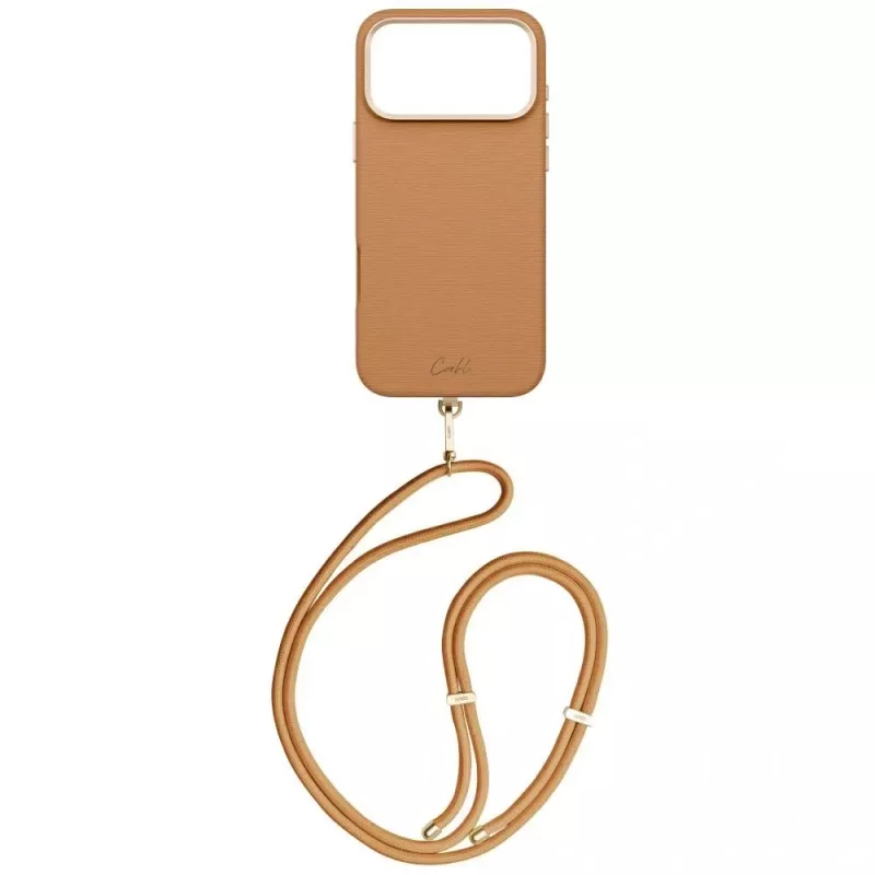 UNIQ Coehl Mirelle dėklas iPhone 17 Pro Max, magnetinis įkrovimas, rudas