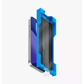 UNIQ Optix ExofitPrivacy Grūdinto stiklo ekrano apsauga su privatumo filtru ir aplikatoriumi, skirta Apple iPhone 17 Pro Max